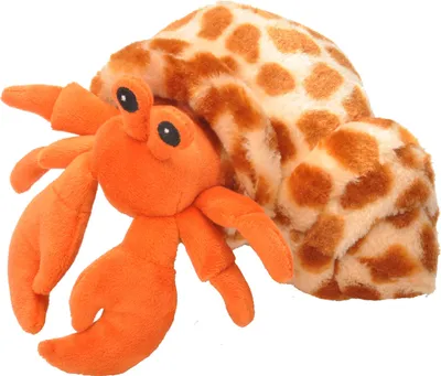 Produktbild von Wild Republic 19467 Hug 'ems Plüschtier, Kuscheltier, Einsiedler Krebs, Krabbe 18 Cm, Einsiedlerkrebs