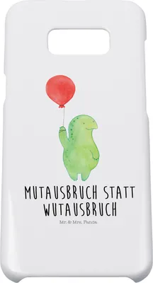Produktbild von Mr. & Mrs. Panda Samsung Galaxy S8 plus Handyhülle  Schildkröte Luftballon - Weiß - Geschenk, Handy Case, Cover, Schildkröten, Motivationsspruch, Hülle, Motivation