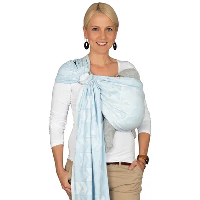 Produktbild von HOPPEDIZ Babytragetuch Ring-Sling Amsterdam aqua