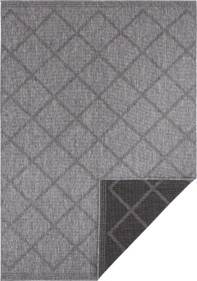 Zdjęcie produktu dla Dywan grafitowy dwustronny, płaskotkany 160x230cm