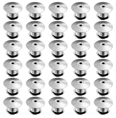 Sicherheitsverschlüsse für Broschen, 30 Stück, Silber, 9 mm