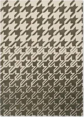 Produktbild von Handgefertigter Wohn- und Schlafzimmerteppich aus Wolle mit geometrischem Muster