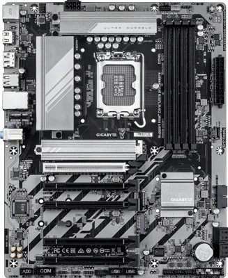 Zdjęcie produktu dla GIGABYTE B860 DS3H, Intel, LGA 1851 (Socket V1), Intel Core Ultra (Seria 1), Intel Core Ultra (Series 2), LGA 1851, DDR5-SDRAM, 256 GB