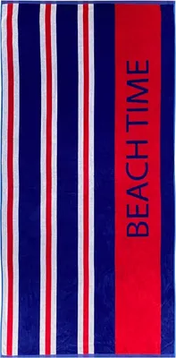 Immagine prodotto di Asciugamano da spiaggia grande, 90 x 180 cm, 100% cotone, rosso