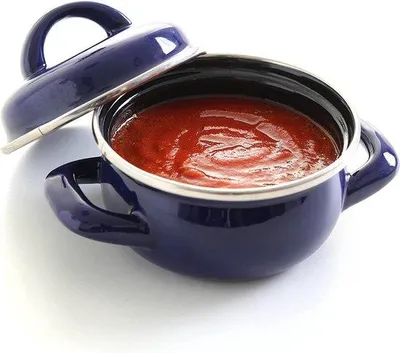 Produktbild von Famanu Soßentopf mit Deckel - Edelstahl - 0,5L - Blau
