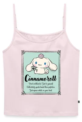 Produktbild von Spreadshirt Cinnamoroll Just Be Yourself Bio Spaghetti Top Damen, S, Puderrosa