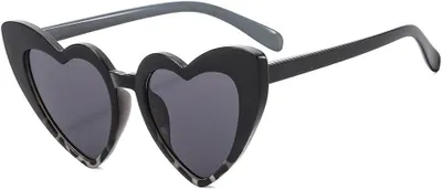 Imagen del producto de Gafas de sol con forma de corazón, ideales para el carnaval, talla única, perfectas para la fiesta