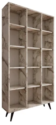 Produktbild von Holzbücherregal "Zipa" 100 x 25 x 184 cm – Eiche