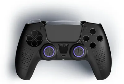 Image de Kit d'accessoires 6 en 1 pour manette de PlayStation 5, noir