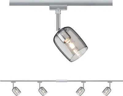 Produktbild von Paulmann URail Schienensystem-Set Blossom 4-flammig Chrom, Rauch 96899