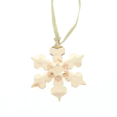 Produktbild von 5629246 Ornament Schneeflocke beige 5629246 Swarovski