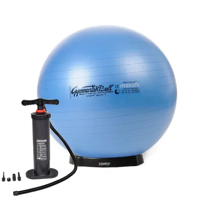 Produktbild von Original Pezzi® Gymnastikball MAXAFE m. Standpumpe u. Ballschale - blau