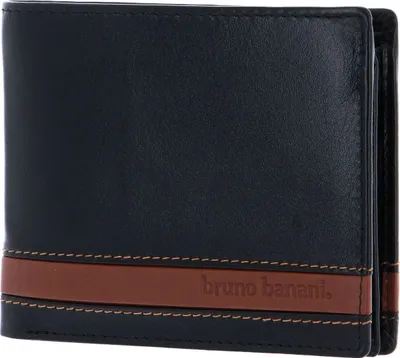 Produktbild von Bruno Banani Herren Geldbörse mit Schlüsselanhänger; W320/1476 Black/Cognac