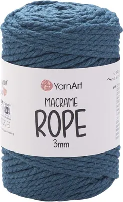 Produktbild von Yarn Art Macrame Rope 3 mm 63 m 789 Blueish Schnur