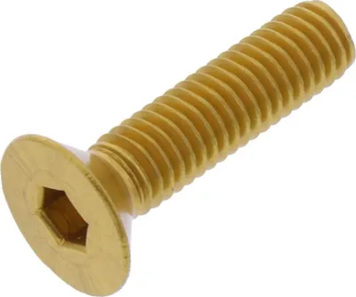 Produktbild von Senkschraube JMP Bolt M6x1,00mm 25mm Aluminium gold