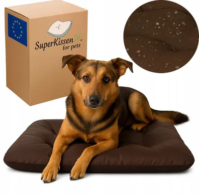 Produktbild von Superkissen24 Premium Hundebett Wasserdicht XL Braun