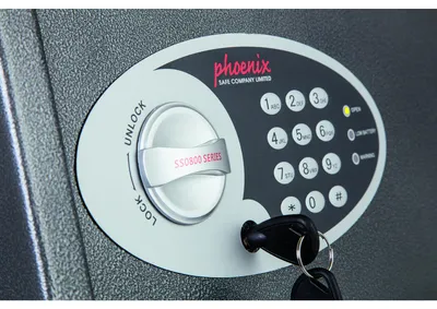 Image de phoenix SS0801E phoenix Tresor Vela Home & Office graphitgrau 31,0 x 20,0 x 20,0 cm