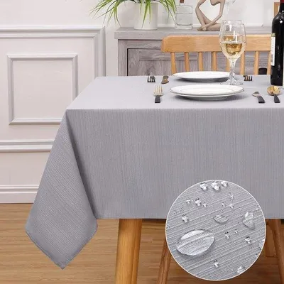 Obrázok produktu pre Vodotesná štvorcová obrus 140 x 140 cm, sivá
