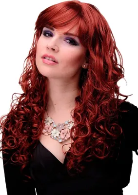 Produktbild von WIG ME UP Lockige y Frauen Perücke Rot Dunkel-Kupferrot M-103-135