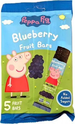 Produktbild von Peppa Pig Fruitbar Blueberry 5x20g