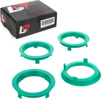 Produktbild von 4x Zentrierringe türkis Alufelgen Ø 56,6 - 70,1 mm für CITROEN PEUGEOT RENAULT