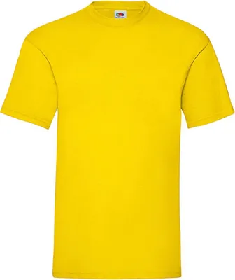 Produktbild von Fruit of the Loom 61-036-0 | Valueweight Herren T-Shirt - Farbe: Yellow - Größe: M