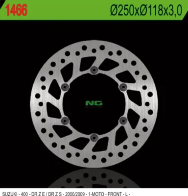 Produktbild von Ng Vordere Bremsscheibe Für Suzuki Drz 400 E/S '00-'09 (250X118X3) (6X6.5Mm)