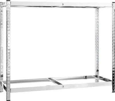 Obrázok produktu pre 2-poschodový stojan na pneumatiky strieborný 110x40x110 cm oceľ