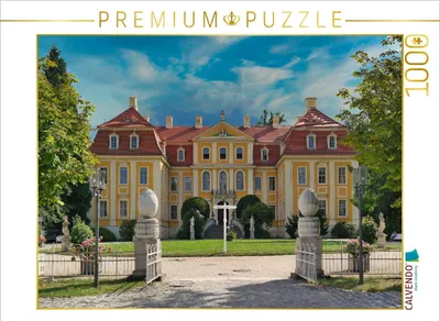 Produktbild von CALVENDO Puzzle Barockschloss Rammenau | 1000 Teile Lege-Größe 64x48cm Foto-Puzzle für glückliche Stunden