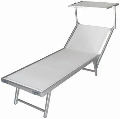 Produktbild von Famanu Liegestuhl Verstellbar - Weiß