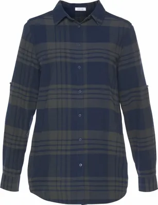 Produktbild von LASCANA Hemdbluse blau-grau-kariert Größe 42