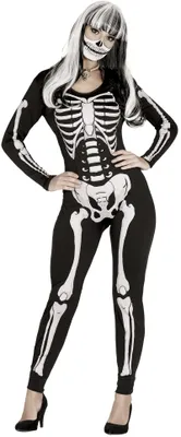Immagine prodotto di Costume da scheletro di Halloween per donna taglia M - L, taglia:M
