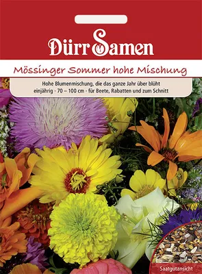 Produktbild von Dürr-Samen - Mössinger Blumenmsichung hohe Abmischung für 6 qm (80-100 cm) - Saatgut - 4224