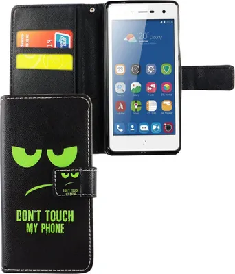 Produktbild von Handyhülle Tasche für Handy ZTE Blade L7 Dont Touch My Phone Grün