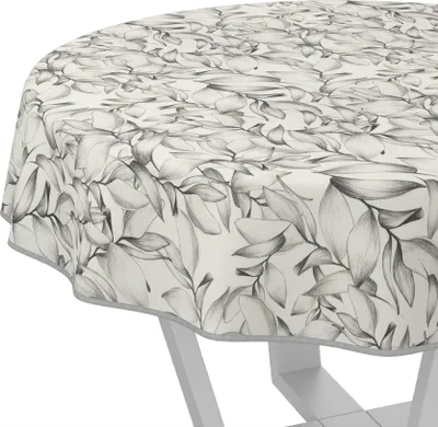 Produktbild von Tischdecke Selene-Maritim Weiß Rund 100cm Band