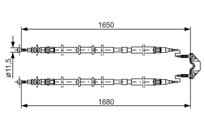 Produktbild von Bosch Seilzug, Feststellbremse  1 987 477 909