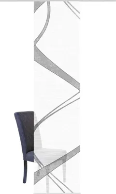 Produktbild von Home Wohnideen Schiebevorhang Digitaldruck Bambus-Optik "Tibano Mitte"  260 x 60 cm Grau