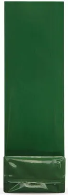 Produktbild von 500x Blockbodenbeutel Grün 80 + 50mm x 252mm 4-lagig
