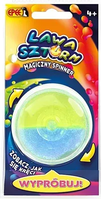 Obrázok produktu pre Spinner Lawa Storm modrá a žltá s vizuálnym efektom