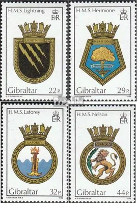 Produktbild von Briefmarken Gibraltar 1986 Mi 513-516 (kompl.Ausg.) postfrisch Schiffswappen