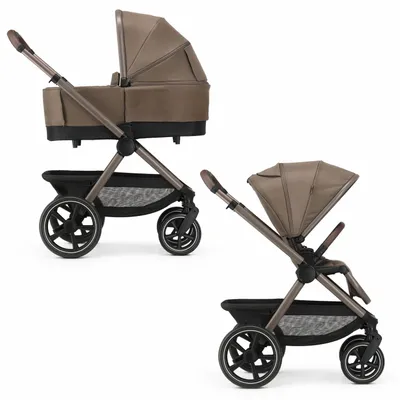 Imagen del producto de Deryan Naya Carrito de Bebé 2 en 1 - Plegable - Con Funda de Lluvia - Hazel