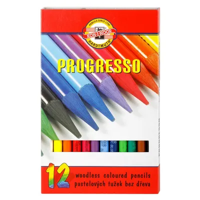 Produktbild von Progresso Schul- Vollminenfarbstifte  12er Pack