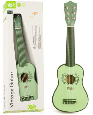 Produktbild von CLASSIC WORLD Holzgitarre für Kinder – Vintage-Musikinstrument ab 3 Jahren