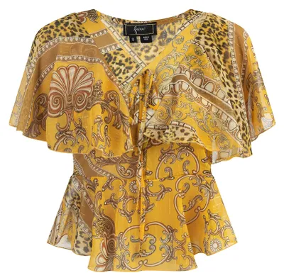 Productafbeelding van Threezy damesblouse, model 19527013-TH01, geel, maat M