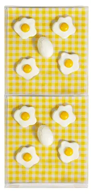 Produktbild von Set von 2 x 5 Dekorativen Eiermagneten - Bunte Kühlschrankmagneten