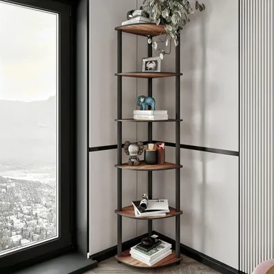 Immagine prodotto di Schiavon - Libreria, 34x34x173h cm Marrone Noce, 5 Ripiani