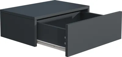 Immagine prodotto di Mobile notturno | Cassetto da parete | Pannello da parete | Comodino | Dimensioni ca. H. 15 x W. 45 x D. 30 cm - Usal M 45 cm
