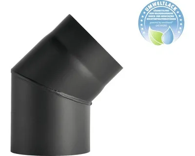 Produktbild von Ofenrohr-Bogen Bertrams 45° Ø 150 mm senotherm UHT-Hydro schwarz