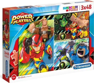 Produktbild von CLEMENTONI Puzzle Power Players 3x48 Teile