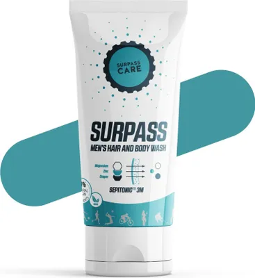 Image de SURPASS Gel douche pour hommes après le sport, enrichi en magnésium. Hydrate et améliore la texture de la peau. Accélère la régénération (250 ml)